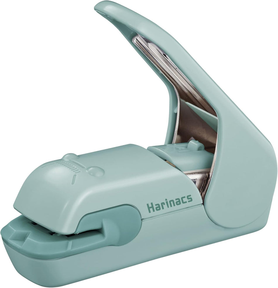 Kokuyo Harinacs Press Staple-less Stapler - Green Blue