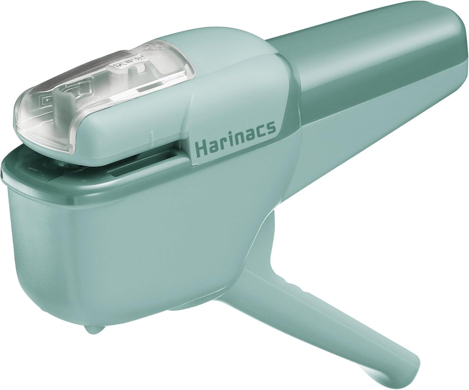 Kokuyo Harinacs Handy Staple-less Stapler - Green Blue