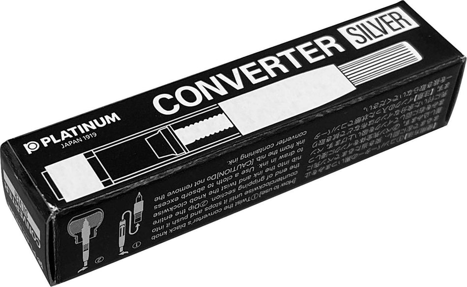 Platinum Fountain Pen Converter (silver accents)