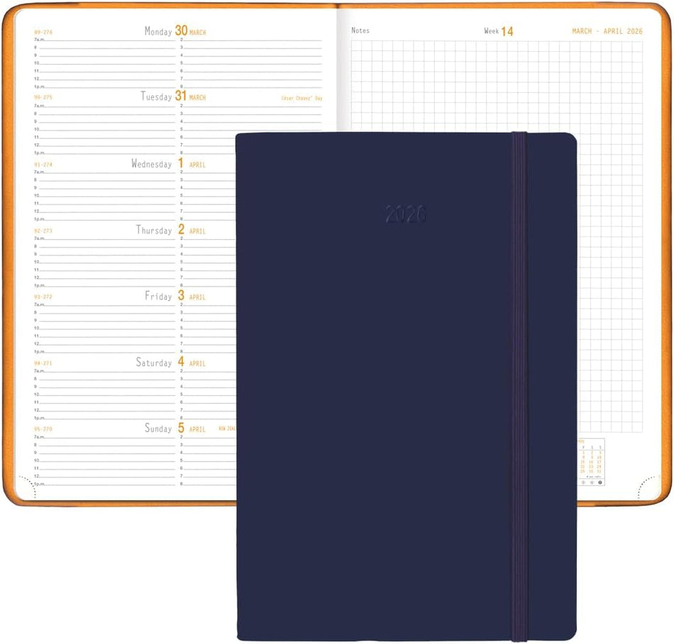 RHODIA 2026 Webplanner 6x9 - Midnight Blue