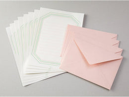 Midori Letter Set - Pink Frame