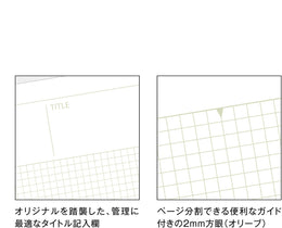 Mnemosyne X Kleid Notebook 7197 A6 Grid
