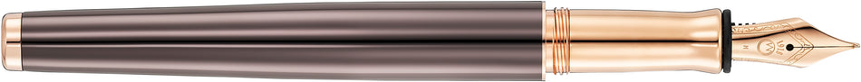 Waldmann Tuscany Fountain Pen (Steel Nib) - Chocolate Rose Gold