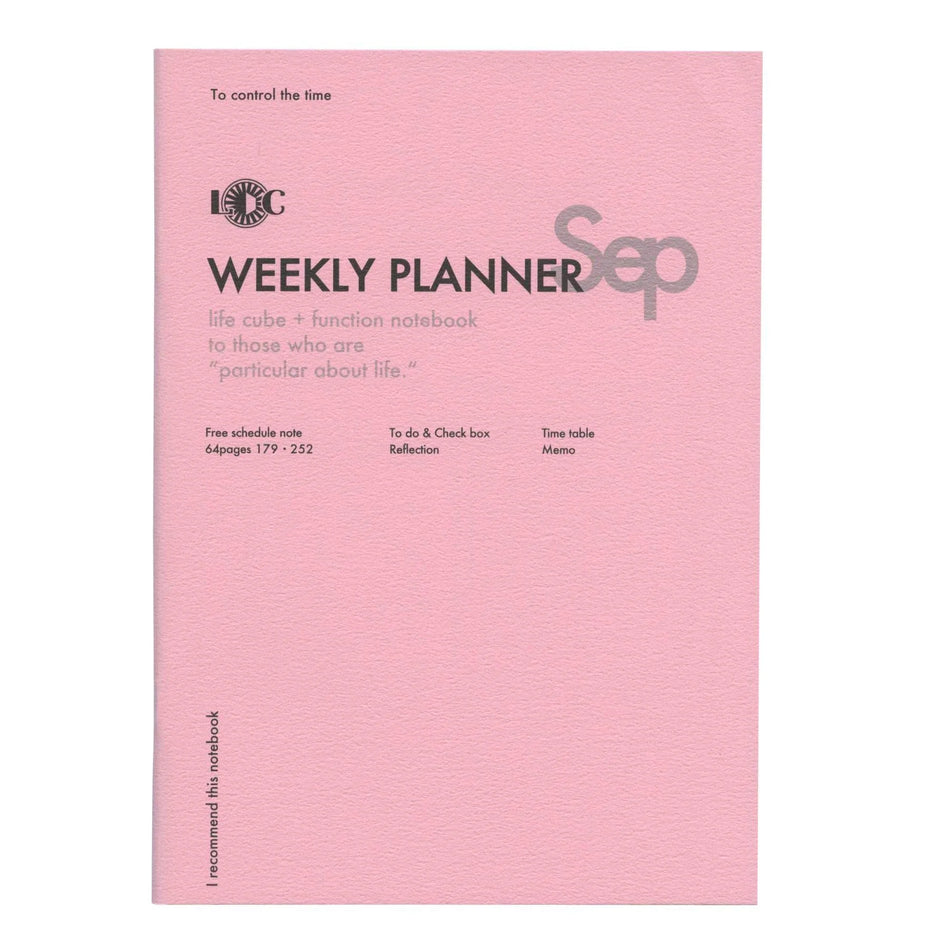 Luddite Function Notebook B5 - Separate Weekly Planner