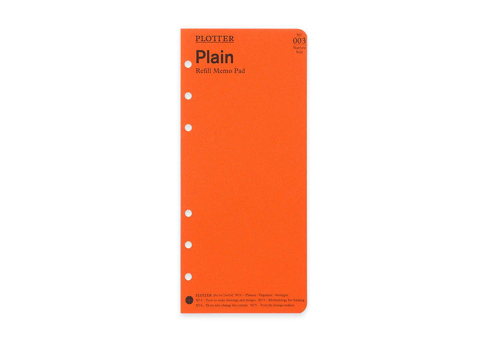 PLOTTER Plain Memo Pad (80 Sheets) - Narrow Size