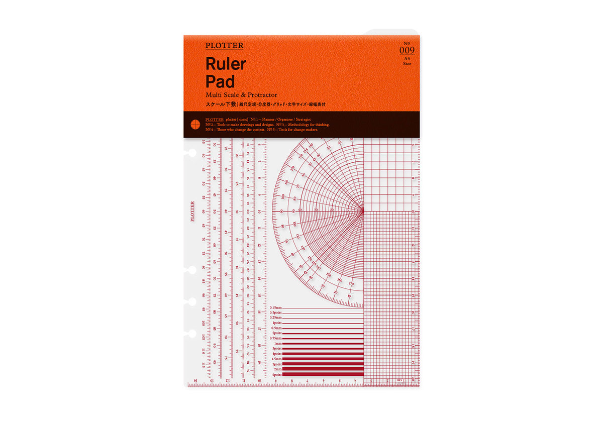 Plotter A5 Ruler Pad – Flax Pen to Paper