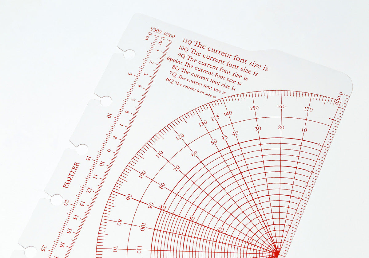 Mini Ruler Pgf PLOTTER Mini Ruler Pad – Flax Pen to Paper
