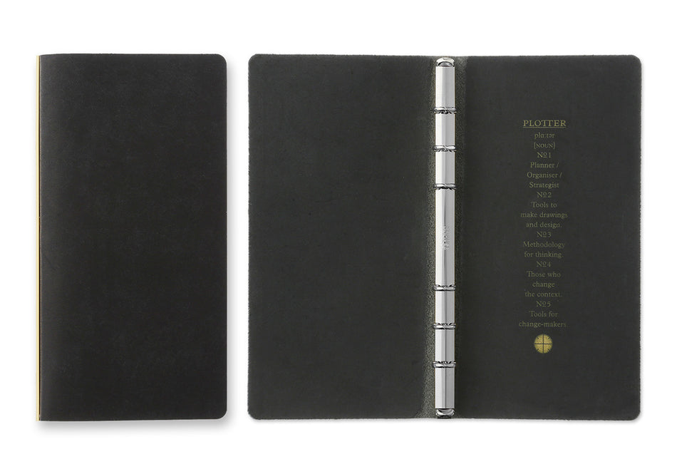 PLOTTER Pueblo 6-Ring Leather Binder - Narrow Size
