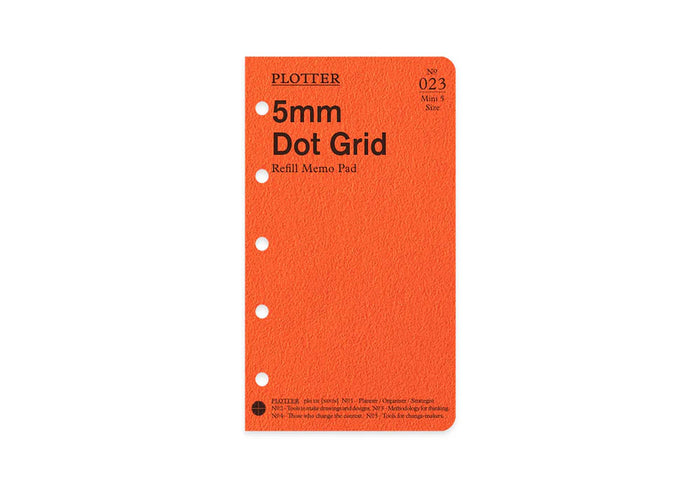 PLOTTER 5mm Dot Grid Memo Pad (80 Sheets) - Mini 5 Size
