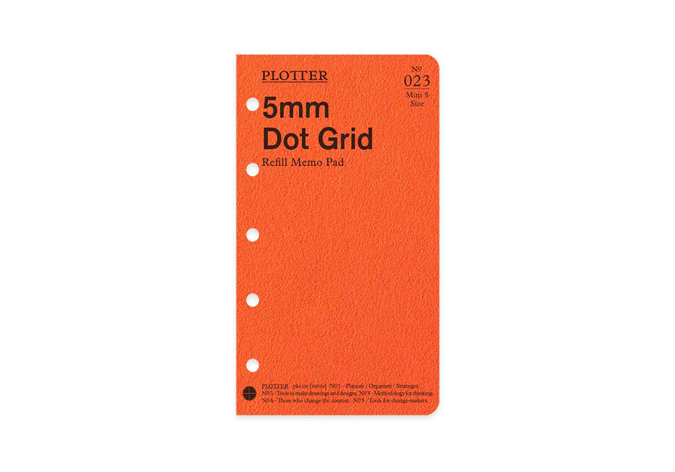 PLOTTER 5mm Dot Grid Memo Pad (80 Sheets) - Mini 5 Size