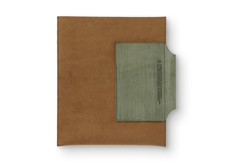 PLOTTER Leather Binder Case - (A5) Green