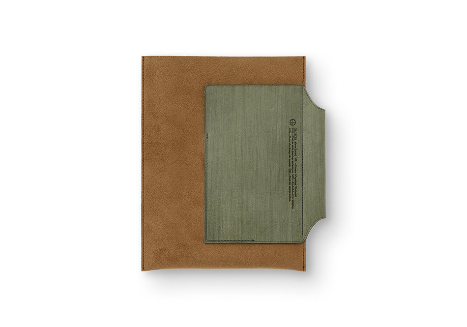 Plotter Leather Binder Case (Bible Size) Green