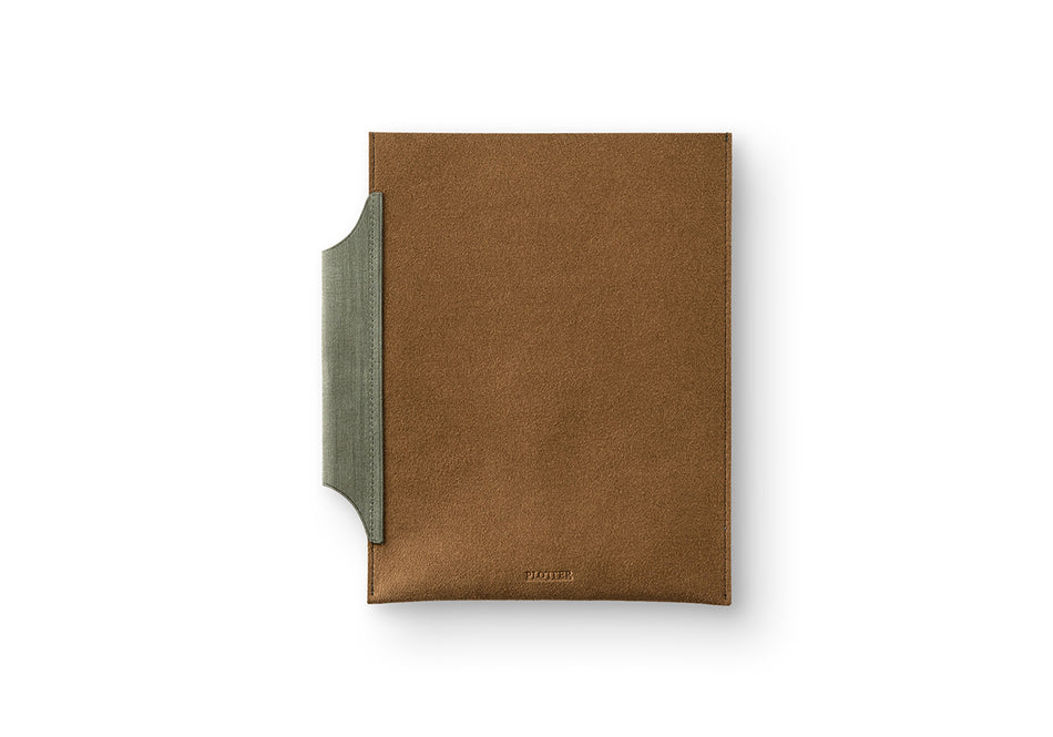 Plotter Leather Binder Case (Bible Size) Green