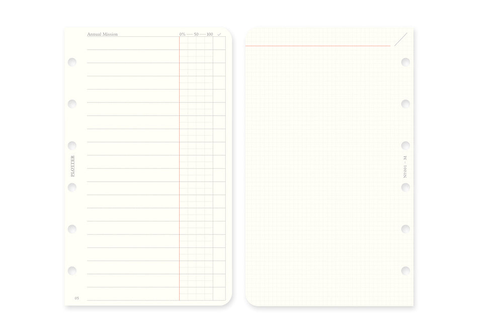 Plotter Mini Refill Monthly Schedule Refill 2025
