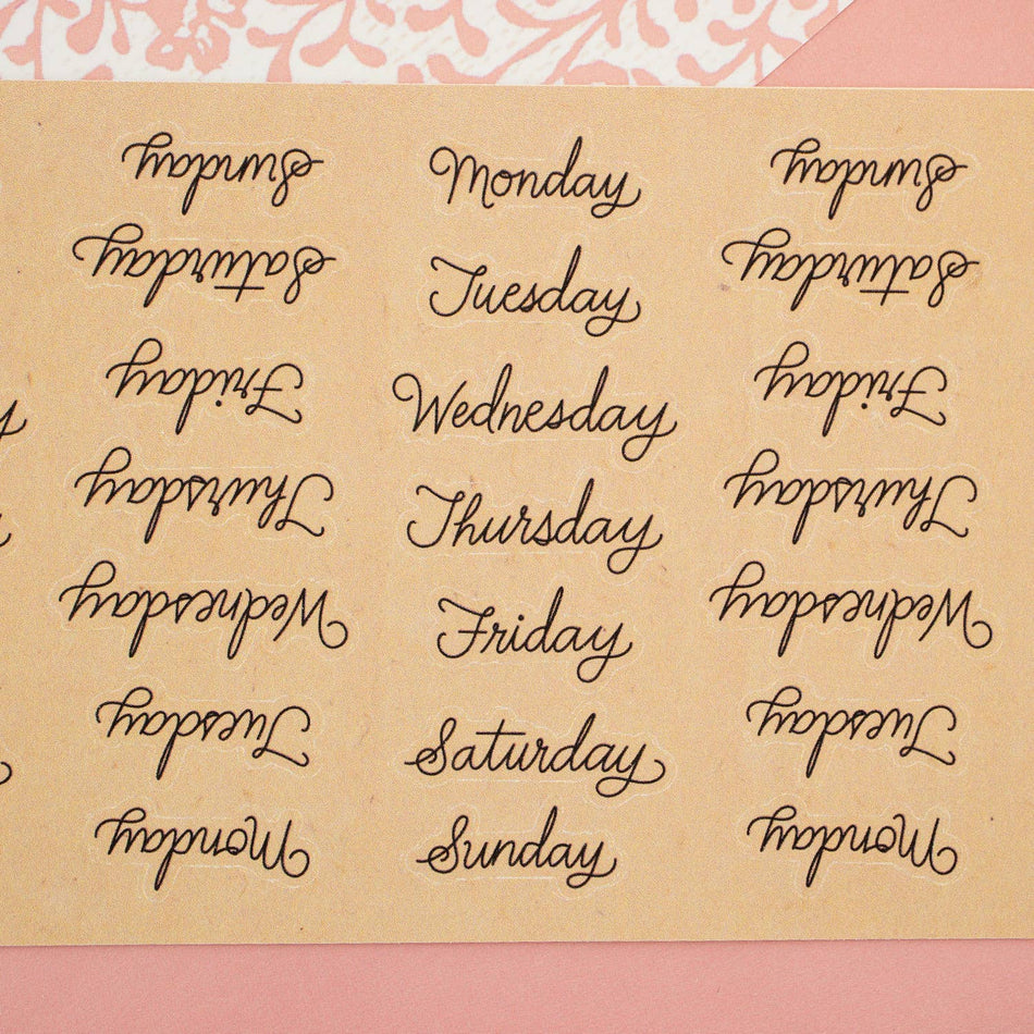 Days of the Week Sticker Sheet (25-002)