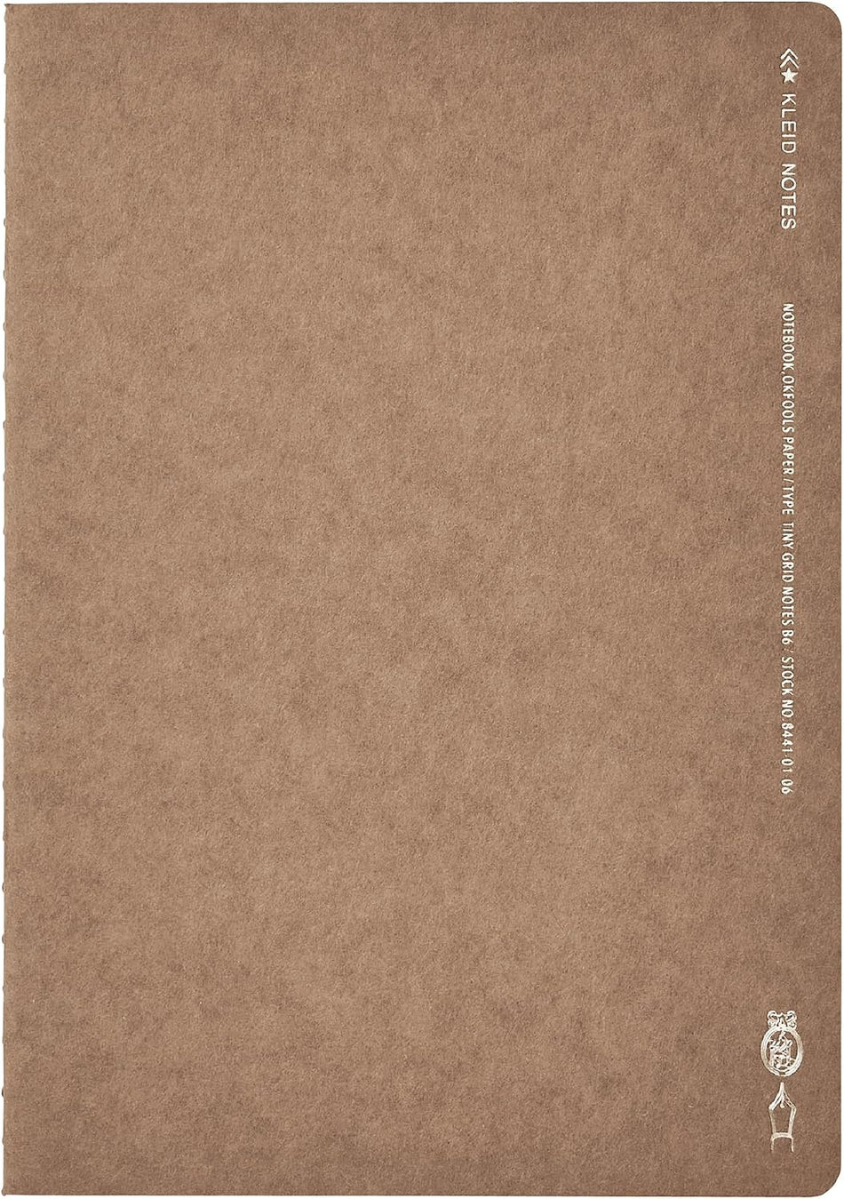 Kleid Tiny Grid 2mm Notes B6 - Brown