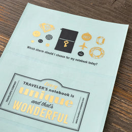 TRAVELER'S Notebook Regular Size Refill - 2027 Customized Sticker Set