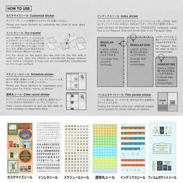 TRAVELER'S Notebook Regular Size Refill - 2027 Customized Sticker Set