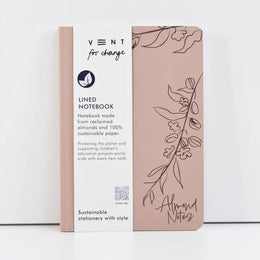 VENT for change A5 Enviro Notebook - Almonds