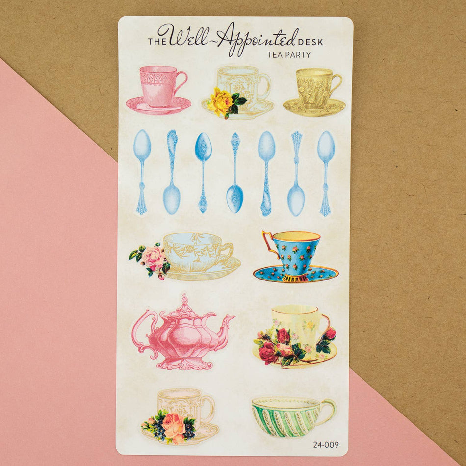 Tea Party Sticker Sheet (24-009)