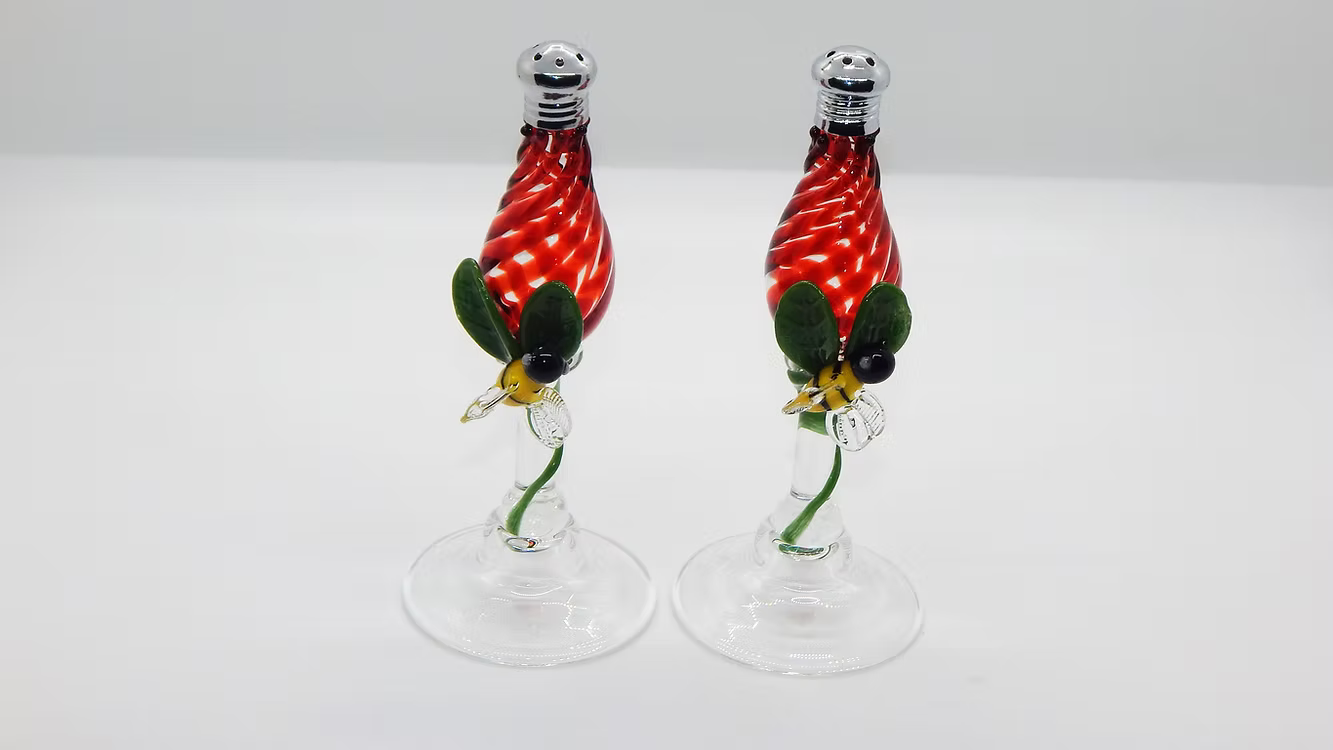 Salt & Pepper Shakers - Pedestal Bees