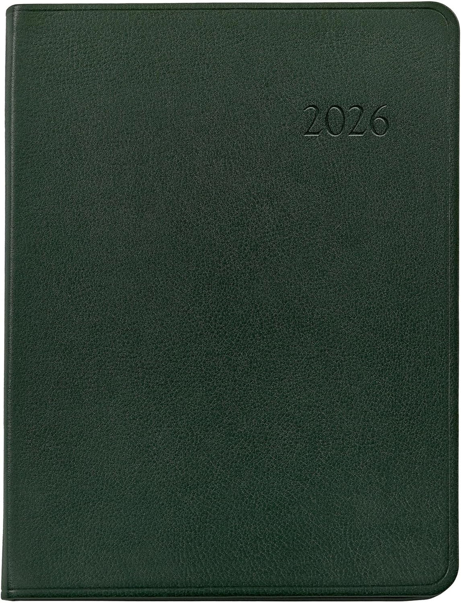GI 2026 Desk Diary Traditional Leather - Green