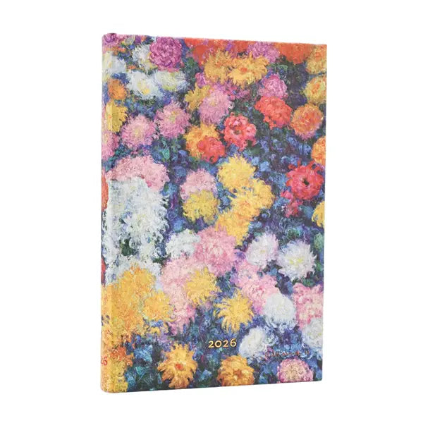 Paperblanks 2026 Mini Weekly - Monet's Chrysanthemums