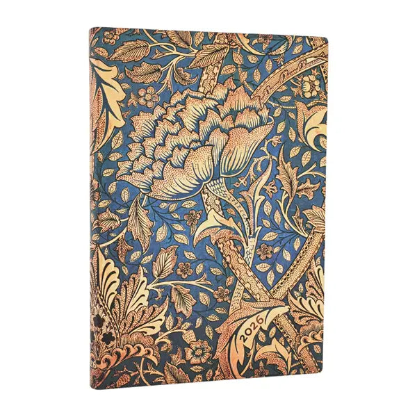 Paperblanks 2026 Midi Weekly - Morris Windrush William Morris