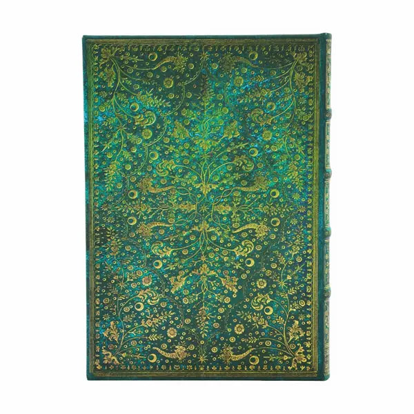 Paperblanks Journal Midi Lined - Emerald Flower