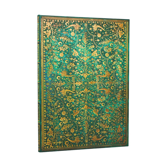 Paperblanks 2027 Grande Weekly - Emerald Flower