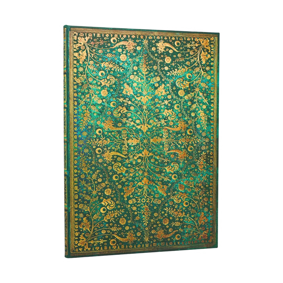 Paperblanks 2027 Grande Weekly - Emerald Flower
