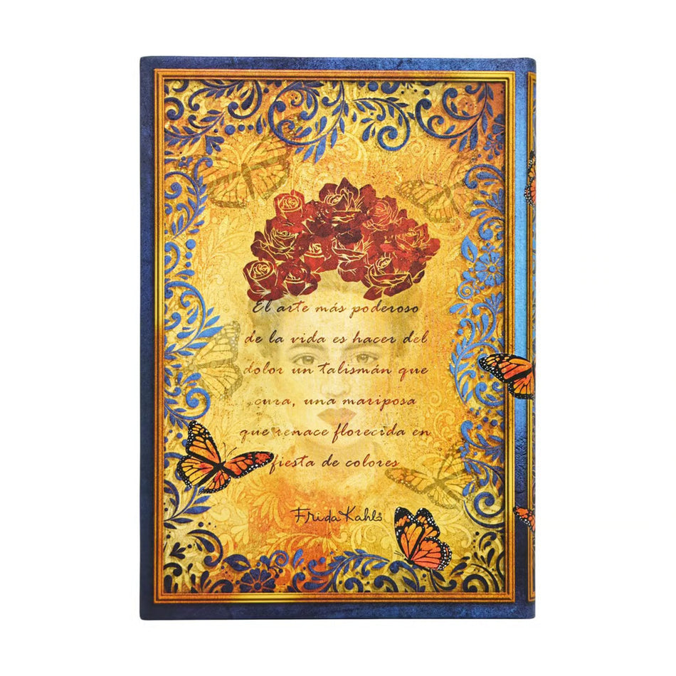 Paperblanks Hardcover Journal Midi Lined - The Colourful Portrait, Viva Frida