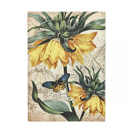 Paperblanks Softcover Journal Midi Lined - Golden Fritillaria