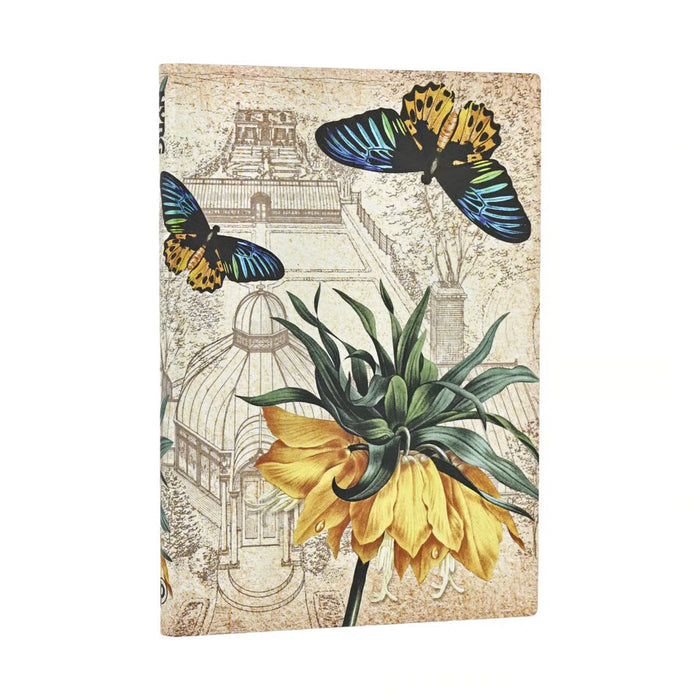 Paperblanks Softcover Journal Midi Lined - Golden Fritillaria