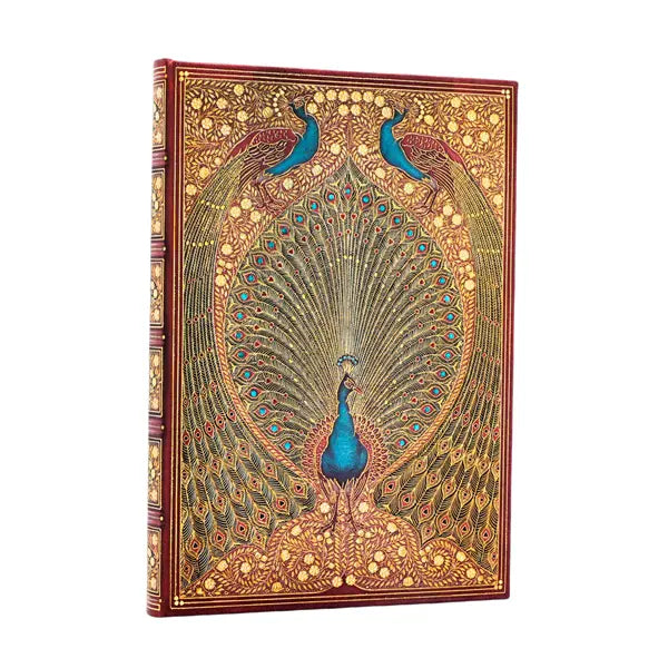 Paperblanks Hafiz's Peacocks Journal Midi Lined