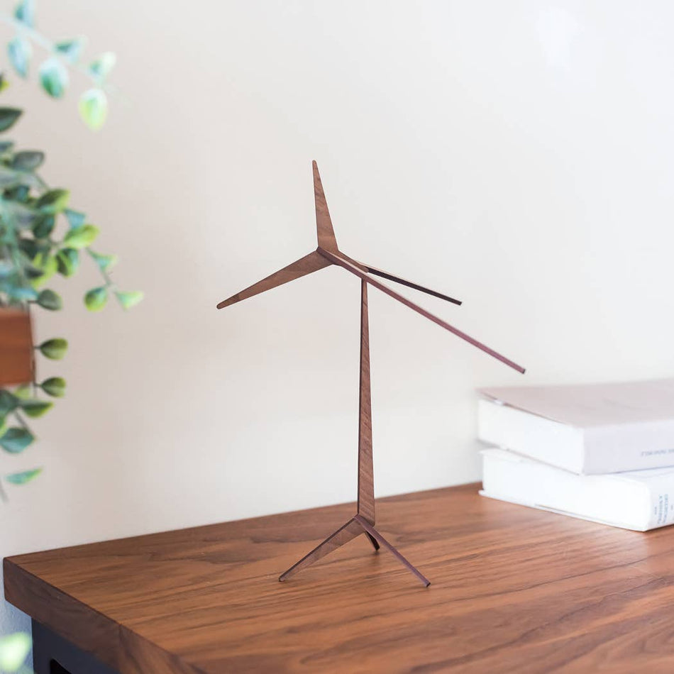 Handmade Kinetic Wood Art Decor | Place To Be | size S: Japanese Zelkova