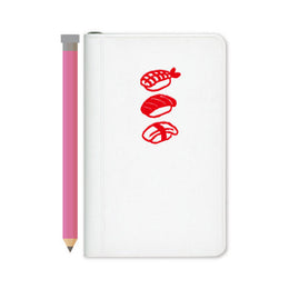 Daigo Pocket Notebook with A Mini Pencil - Sushi