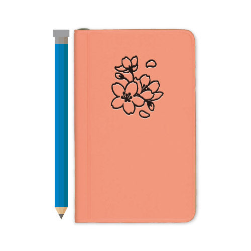 Daigo Pocket Notebook with A Mini Pencil - Cherry Blossom