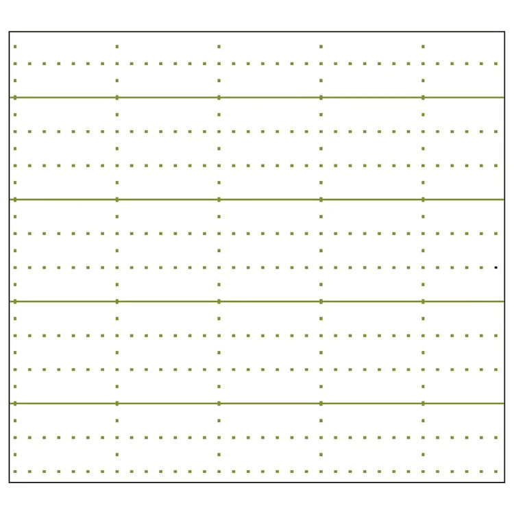 Nakabayashi Logical Prime Notebook - B5 7mm Ruled (Green)