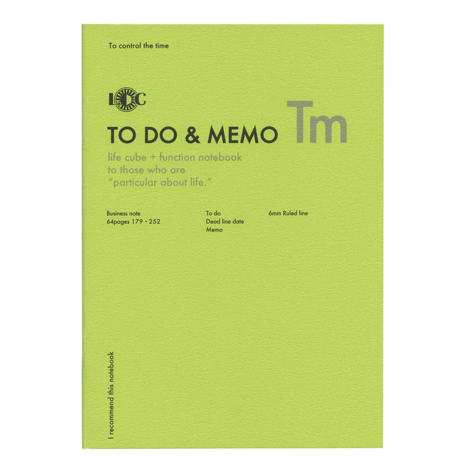 Luddite Function Notebook B5 - TO DO & MEMO