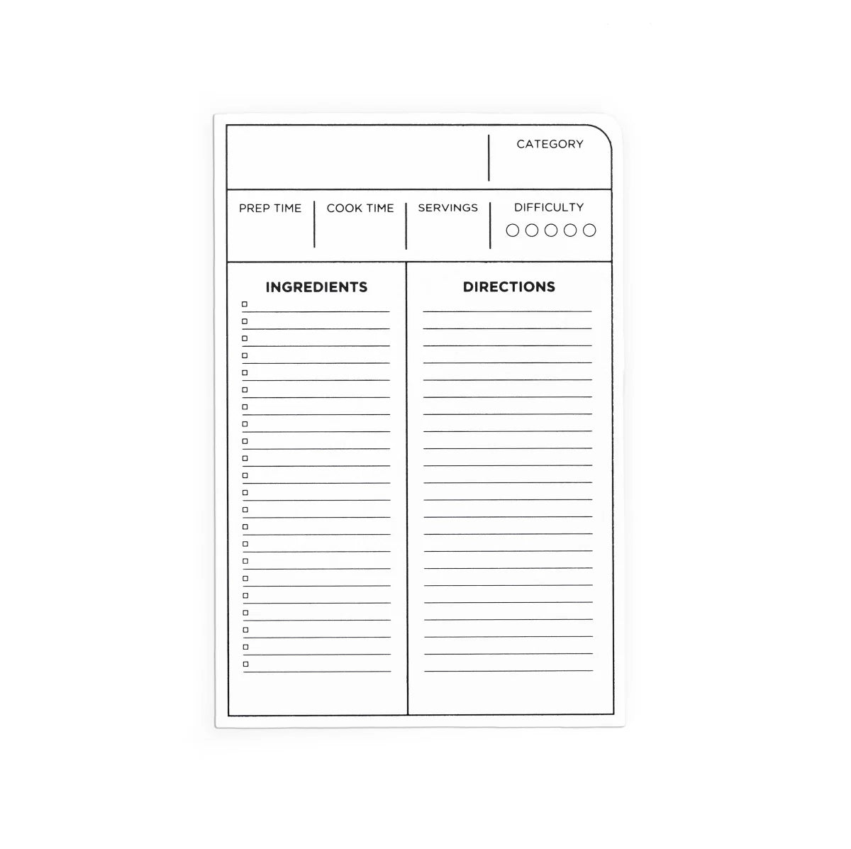 Blackwing Volume 140 Recipe Cards (Set of 10) – Flax Pen to Paper