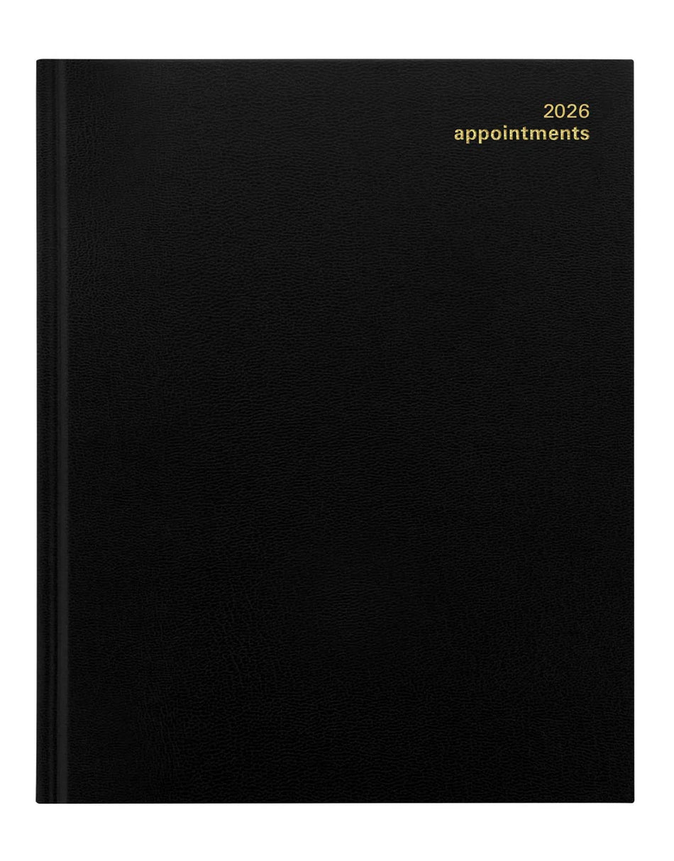 LETTS 2026  Principal Quarto Weekly 8X10 - Black