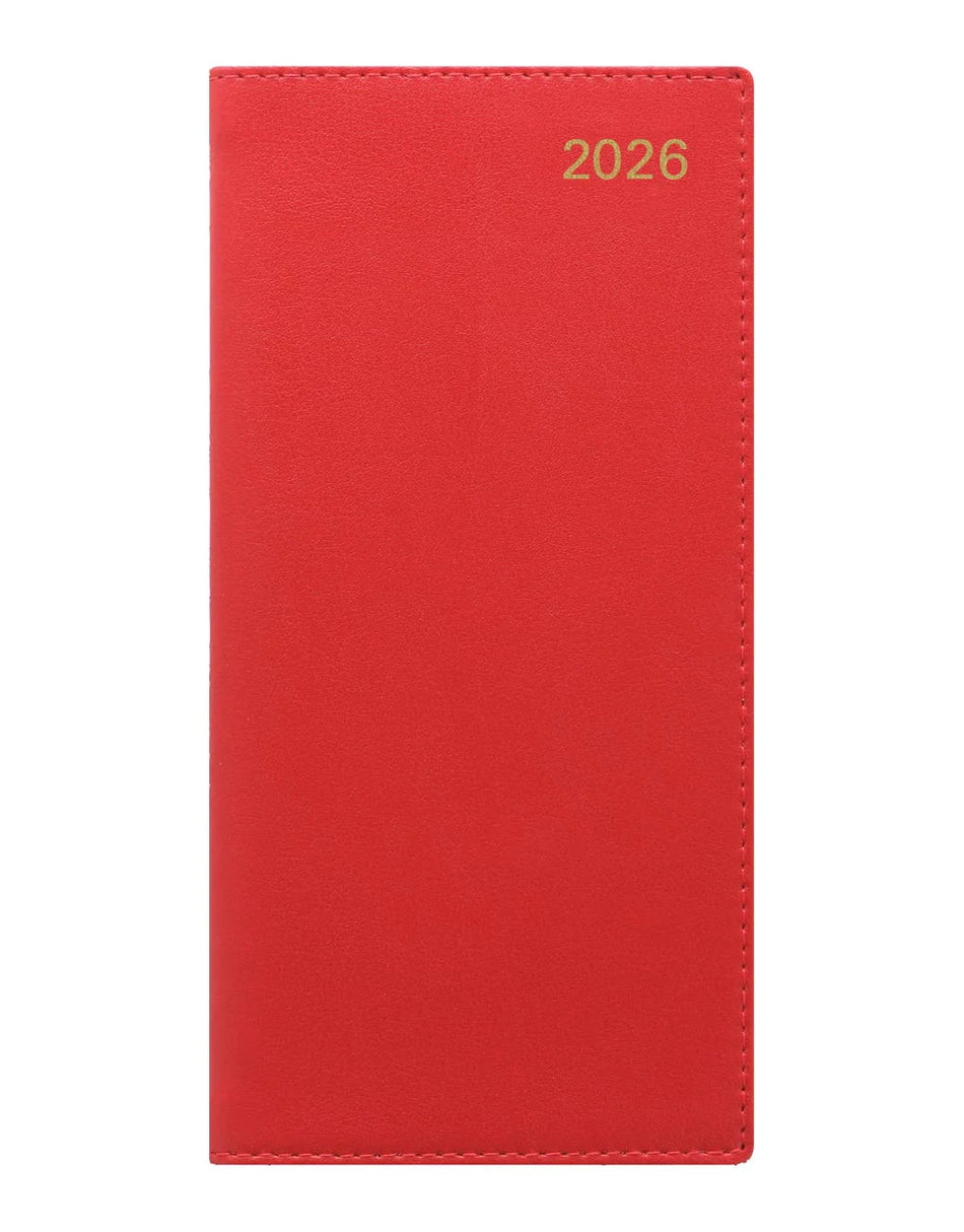 LETTS 2026 Belgravia Weekly 3x6 Red