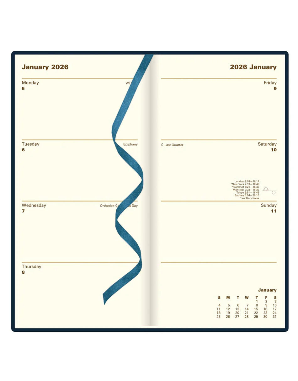 Letts 2026 Signature Weekly/Monthly 3x6 - Blue