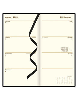 Letts 2026 Signature Weekly/Monthly 3x6 - Black