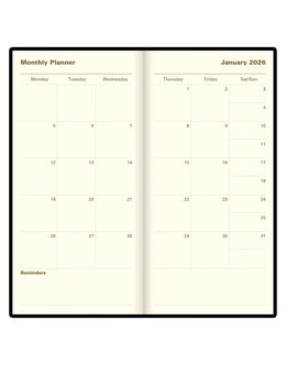 Letts 2026 Signature Weekly/Monthly 3x6 - Black