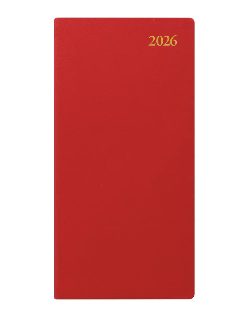 Letts 2026 Signature Weekly/Monthly 3x6 - Red