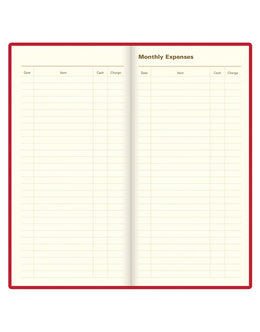 Letts 2026 Signature Weekly/Monthly 3x6 - Red