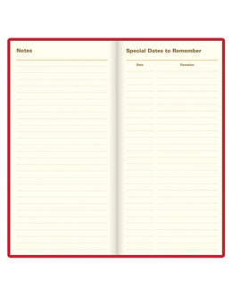 Letts 2026 Signature Weekly/Monthly 3x6 - Red