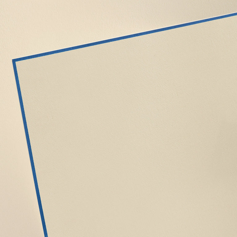 Crane Regent Blue Bordered Ecru Half Sheet